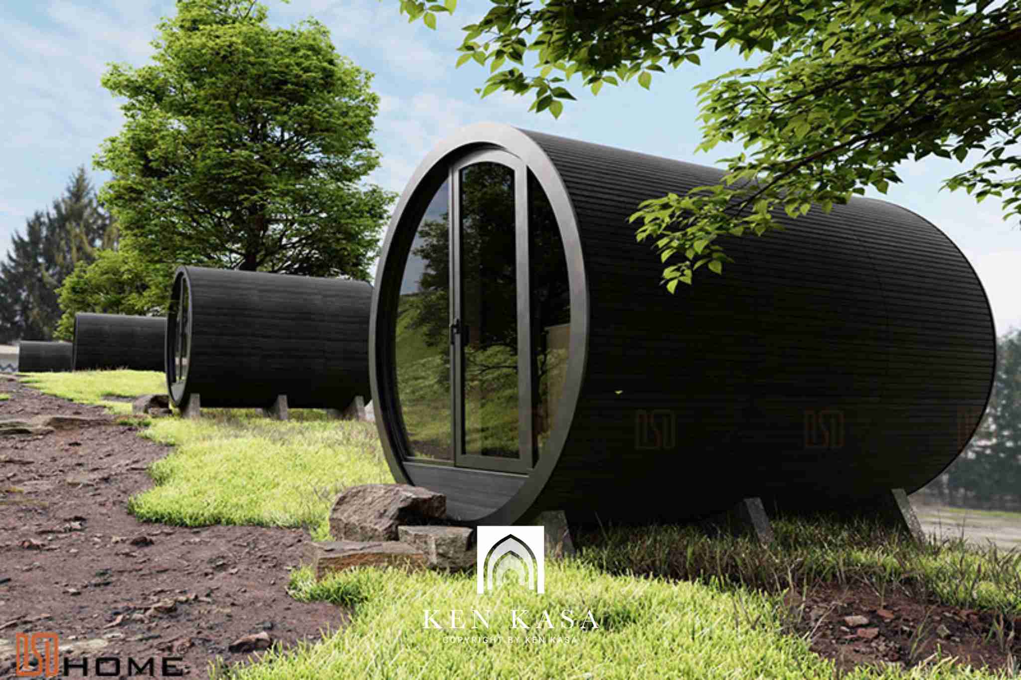Mẫu thiết kế homestay giá rẻ kiểu nhà tròn hobbit